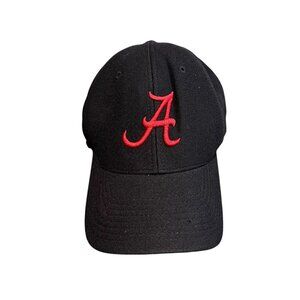 University Of Alabama Crimson Tide Logo Cap Port Authority Hat Black Adjustable